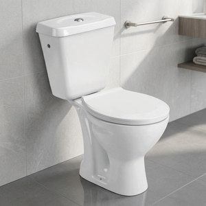 Inodoro de Cerámica de Dos Piezas de Diseño Moderno de Alta Calidad, Inodoro Cuadrado con Embalaje de Cartón - Product Image 5