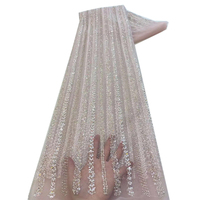 NI.AI Offre Spéciale mariée brillant paillettes dentelle perle tissu ruban dentelle tissu brillant paillettes Net dentelle pour robe de mariée