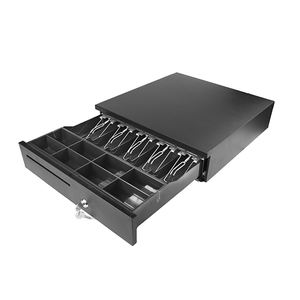 Электронный денежный ящик LAIBEI LB-405B1 из стали на 5 купюрных и 8 монетных отделений для супермаркетов и розничных магазинов - Product Image 2