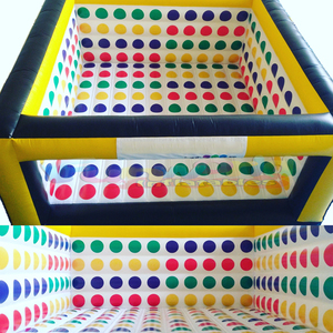 Thương Mại Juego Thổi Phồng Lâu Đài Bouncy Trò Chơi Carnaval Trò Chơi Đấm Bốc Hình Vuông Bơm Hơi Khổng Lồ <span class=keywords><strong>Twister</strong></span> 3D Để Bán - Product Image 3