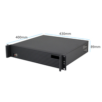 2U 19 "châssis de serveur d'ordinateur industriel de bureau à montage en rack serveur Ipc Pc I3 /i5 / I7 en option