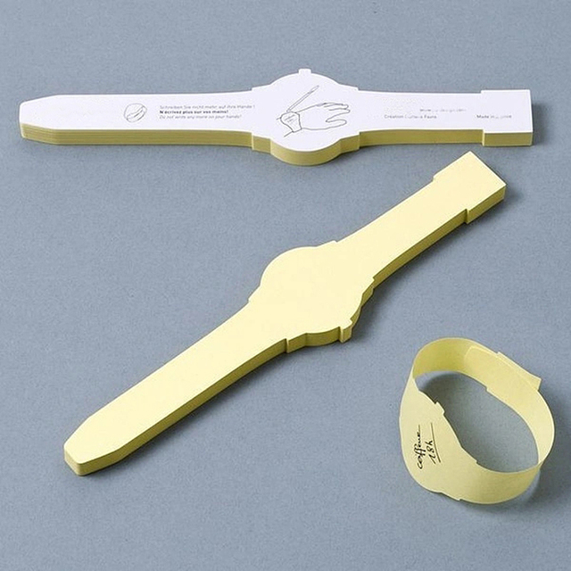 Wristwatch Note Wristband Memo n Times Stick Wristwatch Style Note to Remind Wrist at All Times