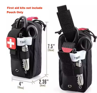 Sac de rangement tactique médical EDC le plus vendu avec fermeture éclair en nylon, trousse de premiers soins portable pour l'extérieur et kit d'outils de survie d'urgence