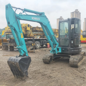 Mini-excavatrice d'occasion Kobelco SK55SR, d'origine japonaise, SK 55 SR, 5 tonnes, 5T, 5,5 tonnes, 5,5T, mini-pelle sur chenilles, excavatrice - Product Image 2