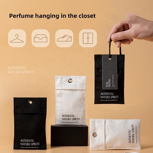 กระเป๋าผ้าฝ้ายน้ำมันหอมระเหยแบบกำหนดเองตู้เสื้อผ้ารีไซเคิลได้สำหรับเสื้อผ้าและรองเท้ามีกระดุมกระเป๋าเสื้อผ้า - Product Image 1