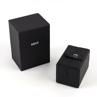 Boîte à montre personnalisée avec logo, boîte de rangement de luxe en carton rigide, emballage en papier, boîte à montre en cuir PU, boîte cadeau pour montre