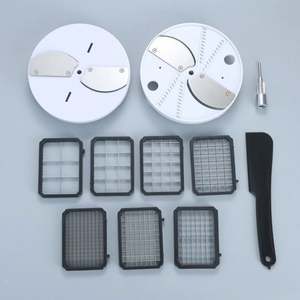 Yunqingtech - Machine à découper multifonctionnelle motorisée pour la cuisine - Petite machine à découper les fruits et légumes - Trancheuse à carottes, pommes de terre, concombres - Product Image 2