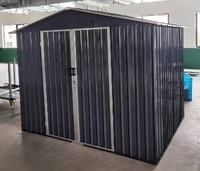 Grandes remises en métal pour l'extérieur Bâtiment de jardin en aluminium de 8X10ft à vendre Hangars à outils de stockage de jardin robustes et durables