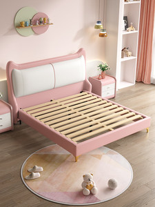 Mobili Moderni di Lusso per Camera da <span class=keywords><strong>Letto</strong></span> - <span class=keywords><strong>Letto</strong></span> Imbottito Morbido, <span class=keywords><strong>Letto</strong></span> Matrimoniale Extra Large per Bambini con Materasso, <span class=keywords><strong>Letto</strong></span> da Principessa per Ragazze - Product Image 3