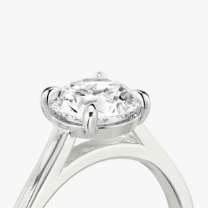 Anillo CATEDRAL de Oro Blanco de 18K con Diamante Clásico Certificado por IGI para Compromiso y Boda - Product Image 3