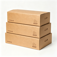 Boîte d'expédition en carton ondulé robuste avec logo personnalisé, grand carton de déménagement, boîte de rangement pour fruits, légumes, agriculture
