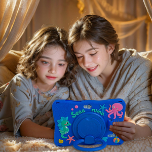 Drop Resistance <b>7</b>-inch Kids Shockproof Cartoon <b>Tablet</b> with Silicone Protective Case WiFi Android 15 4+64GB Children's Learning - Product Image 3