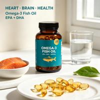 Gélules d'Oméga 3 DHA OEM ODM Marque Privée Vente en Gros EPA DHA Huile de Poisson de Mer Profonde Soutien Cérébral Quotidien pour Hommes et Femmes