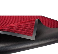 Dickes Rippen Design Fußmatten PVC-Träger Langer Teppich für den Eingang Außen dekoration Anti-Rutsch-Polyester Garage Clean Mats Factory