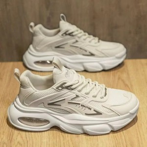 Venta al por mayor directa de fábrica: Zapatillas deportivas gruesas de múltiples paneles para hombre, transpirables, duraderas, ligeras, para uso diario informal. - Product Image 5