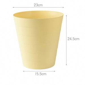 Plastic Open Top 12L Eco-Friendly Trash Can <b>for</b> Office & Household Use Indoor <b>Storage</b> Bucket - Product Image 3