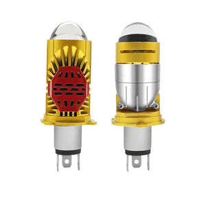Phares LED QIDEWIN H4 70W 30000LM avec lentille jaune, feux de voiture à faisceau haut et bas intégrés M01J - Product Image 5