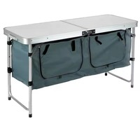 Table pliante portable en aluminium moderne pour l'extérieur, mobilier de camping, sac Oxford Unigo -088, 4 personnes, réglable, pratique, élégante