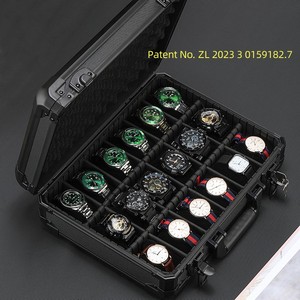 Hộp Đựng Đồng Hồ Bằng Nhôm 18 Ngăn Di Động Hộp Đựng Bộ Sưu Tập Cặp Đựng Đồng Hồ Đeo Tay - Product Image 6