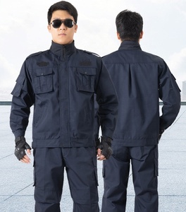 Traje <span class=keywords><strong>de</strong></span> uniforme <span class=keywords><strong>de</strong></span> guardia <span class=keywords><strong>de</strong></span> <span class=keywords><strong>seguridad</strong></span> azul oscuro <span class=keywords><strong>para</strong></span> hombres y mujeres Monos negros usables <span class=keywords><strong>de</strong></span> invierno <span class=keywords><strong>para</strong></span> entrenamiento - Product Image 5