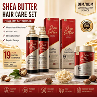 Crème de beurre de karité, shampooing, après-shampoing, masque capillaire, hydratant, nourrissant, réparateur, sans sulfate, traitement 2 en 1 pour cheveux secs et abîmés