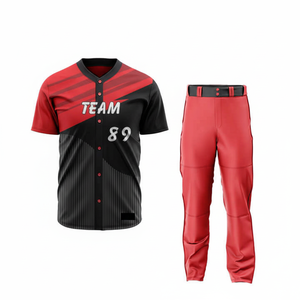 Nouvelle tenue de sport unisexe, dernier design, logo personnalisé imprimé, 100% polyester, uniforme de baseball, haute qualité, 380g, tailles personnalisables - Product Image 1