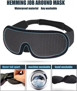 Masque pour les yeux 3D de luxe avec logo personnalisé, masque pour les yeux pour dormir la <span class=keywords><strong>nuit</strong></span>, masque pour les yeux 3D en mousse à mémoire de forme de qualité supérieure - Product Image 5