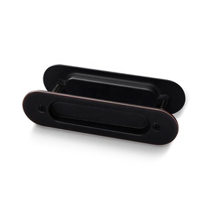 YONFIA-tirador de puerta de zinc, dorado, negro, níquel, para puerta corredera, empotrado, para puerta de madera deslizante, 3676RTS - Product Image 3