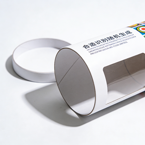 Personalized Printed Cylinder Paper Tube With Window Premium Round <b>Box</b> For Cosmetic Perfume <b>Packing</b> - Product Image 5