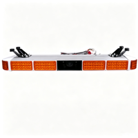 Barre lumineuse de signalisation LED 288W, gyrophare, montage sur toit, support en acier inoxydable, boîtier en alliage d'aluminium PC, plusieurs couleurs, sirène