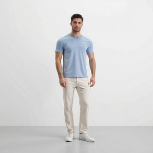 Maglietta da uomo per sport all'aria aperta per allenamento Fitness e veloce per assorbire l'umidità delle magliette in seta di ghiaccio che corrono T-Shirt da palestra per gli uomini - Product Image 6