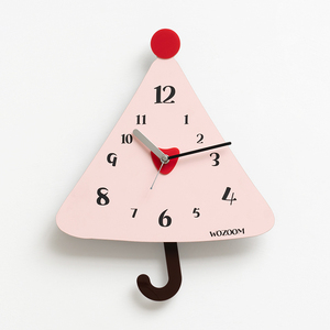 WOZOOM Pendeluhr Einfache süße Wanduhr Regenschirm Dekoration Warme Home Office Kunst Moderne exklusive Kreation - Product Image 1