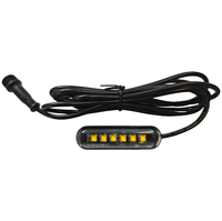 Kingshowstar 4pcs lumière LED étanche avec support magnétique puissant 12v lumières de roche blanches pour camion