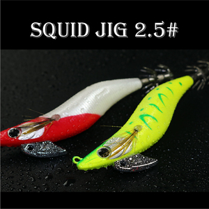 Jig de pêche au calmar Eging 92mm 11g 2.5 #   <span class=keywords><strong>Leurre</strong></span> de pêche au calmar en plastique dur, jig de pêche au calmar pour la pêche en bateau en eau salée - Product Image 5