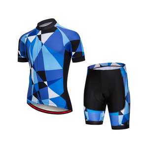 Ensemble de cyclisme professionnel pour hommes, maillot et short à bretelles avec tissu anti-humidité pour le cyclisme sur route longue distance et les courses - Product Image 1