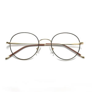 Nouvelles montures de lunettes rondes en métal unisexes, monture complète, anti-UV et anti-lumière bleue pour la correction de la myopie Y3 1935 - Product Image 5