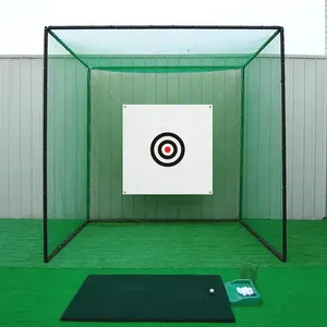 Ayunan Lipat Portabel Latihan Memukul Target Golf Cage Net