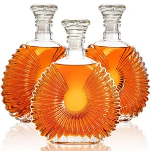 Decantador de Whisky de Cristal con Tapón Hermético de 25 Oz, Botella de Licor de Cristal sin Plomo para Whisky, Vino, Vodka, Brandy, Tequila, <span class=keywords><strong>Bourbon</strong></span> - Product Image 1