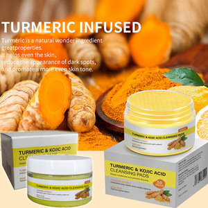 แผ่นทำความสะอาดผิวหน้าขมิ้น Kojic Acid Kojic <span class=keywords><strong>curcumin</strong></span> 50เม็ด/ขวดกวางโจวต้นกำเนิดการค้าต่างประเทศ - Product Image 1