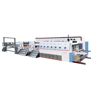 High speed 2 color flexo automatic corrugated carton box printing machine