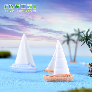 <span class=keywords><strong>Serie</strong></span> Weij Beach Ocean: <span class=keywords><strong>Sirene</strong></span> carine, code di balena, barche a vela, yacht, faroni, delfini, artigianato e ornamenti in resina - Product Image 2