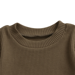 Ropa de Bebé al por Mayor, Ropa de Algodón Acanalado para Bebés y Niños Pequeños, Mono de Manga Larga para Niños, Pelele de Primavera para Bebés - Product Image 4