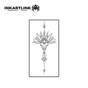 Autocollant <span class=keywords><strong>de</strong></span> <span class=keywords><strong>tatouage</strong></span> INKARTLINK pour le corps, autocollant <span class=keywords><strong>de</strong></span> <span class=keywords><strong>tatouage</strong></span> en papier, mandala <span class=keywords><strong>lotus</strong></span>, imperméable, écologique, longue durée, 15 jours, en vrac - Product Image 3