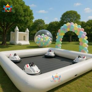 Arena de Autos de Choque Inflable Grande Personalizada para Interiores/Exteriores, Blanca, de Uso Comercial para Niños - WINWAYTOYS Parque de Aventuras - Product Image 2