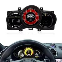 Compteur de vitesse numérique LCD DOS amélioré pour Porsche Cayman Boxster 981.1 - 987.2 2005-2012 - Tableau de bord numérique