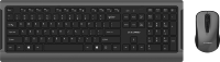 Set Keyboard dan Mouse Nirkabel 2.4GHz Ultra-tipis Ergonomis Set Mouse Optik Nirkabel