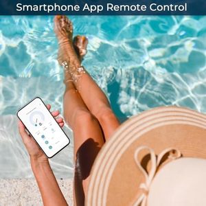 Sistema de Cloración Inteligente WiFi Blove Dolphin ECPRO4 para Piscinas de Agua Salada de 22,000 Galones, Placa de Titanio ABS, Autolimpieza, Control Remoto por Aplicación - Product Image 2
