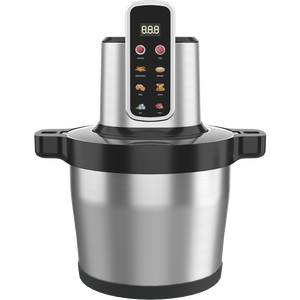 Yeni tasarım dokunmatik dijital paslanmaz çelik 8L Yam Fufu Pounding öğütme makinesi Blender elektrikli et kıyıcı satılık - Product Image 2
