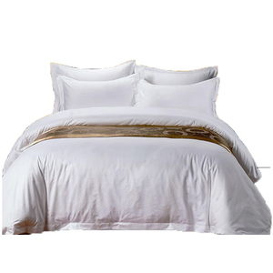 Atacado Conjuntos de Lençóis de Cama Tamanho King 300TC 400TC 100% Algodão, Capa de Edredom e Lençóis para Hotel - Product Image 1