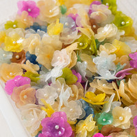 Collier et boucles d'oreilles faits à la main, accessoires en fleurs séchées, véritable hydrangea naturel, résine à effet goutte de colle pour la décoration de bijoux